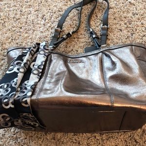 Metallic Coach bag